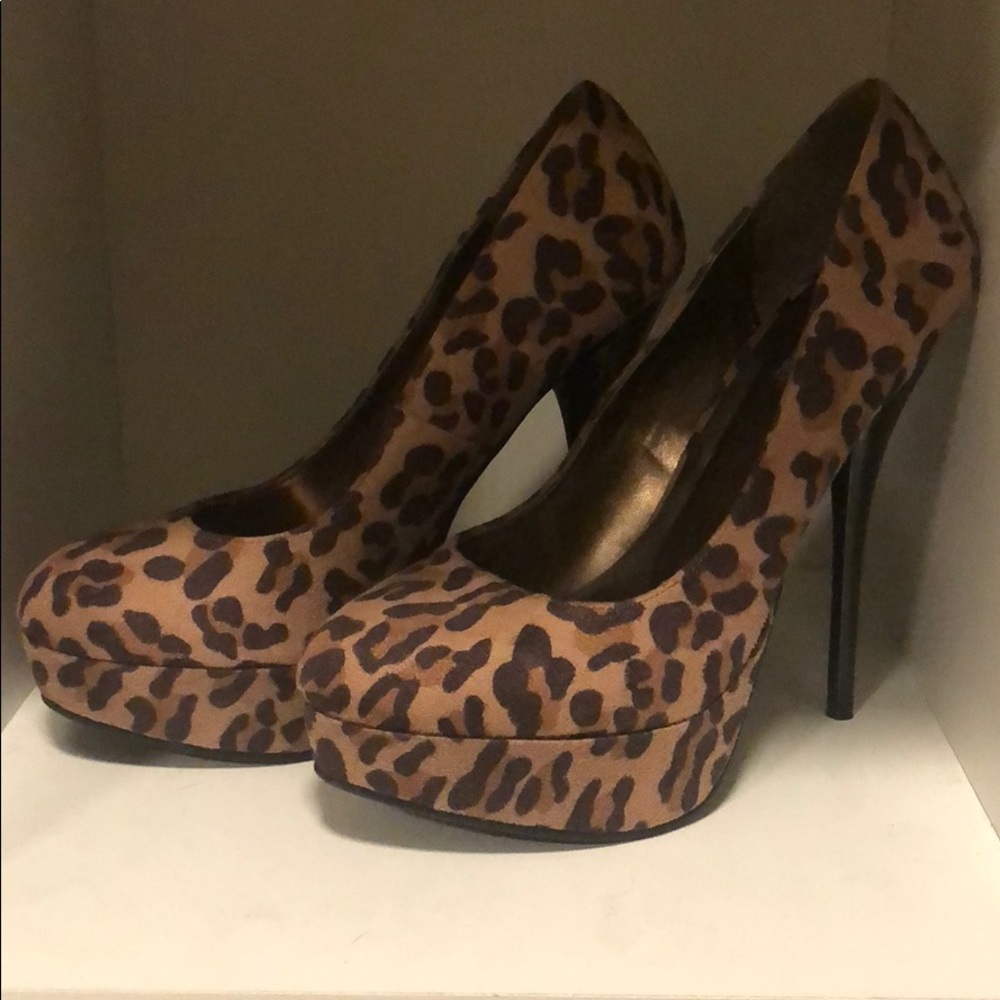 Sexy High heel stiletto leopard shoes